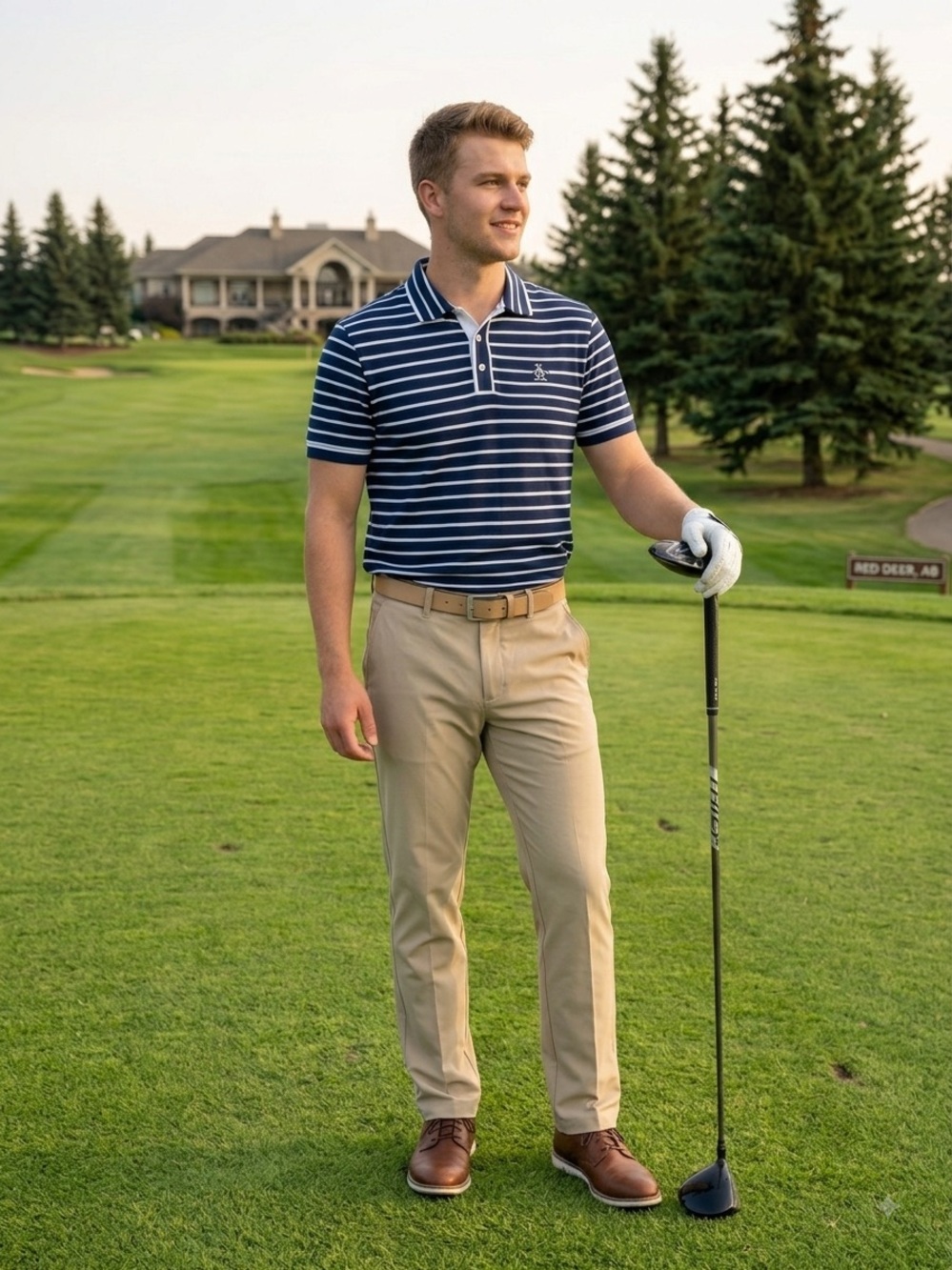 Original Penguin by Munsingwear Men's Khaki Tan Golf Chino Pants 34 x 31
